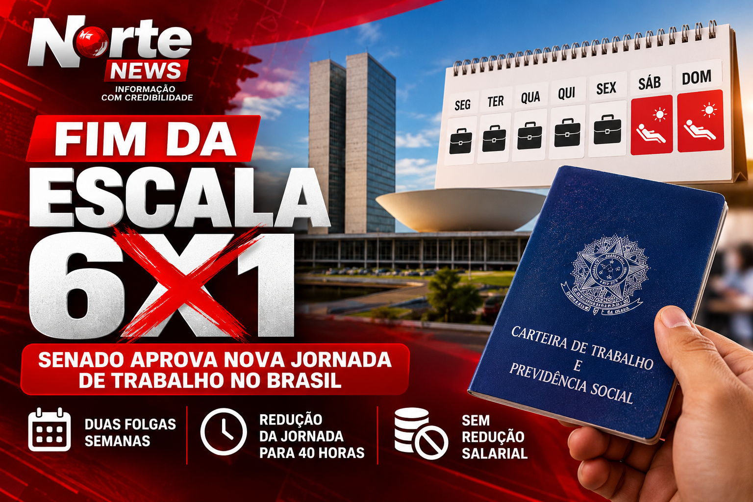 Fim da escala 6x1: Senado aprova mudança na jornada de trabalho; veja o que pode mudar