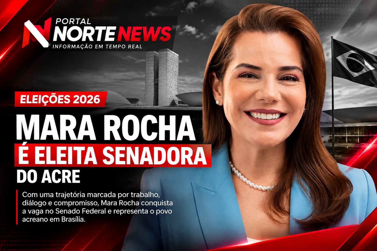 Mara Rocha é eleita senadora pelo Acre com mais de 157 mil votos